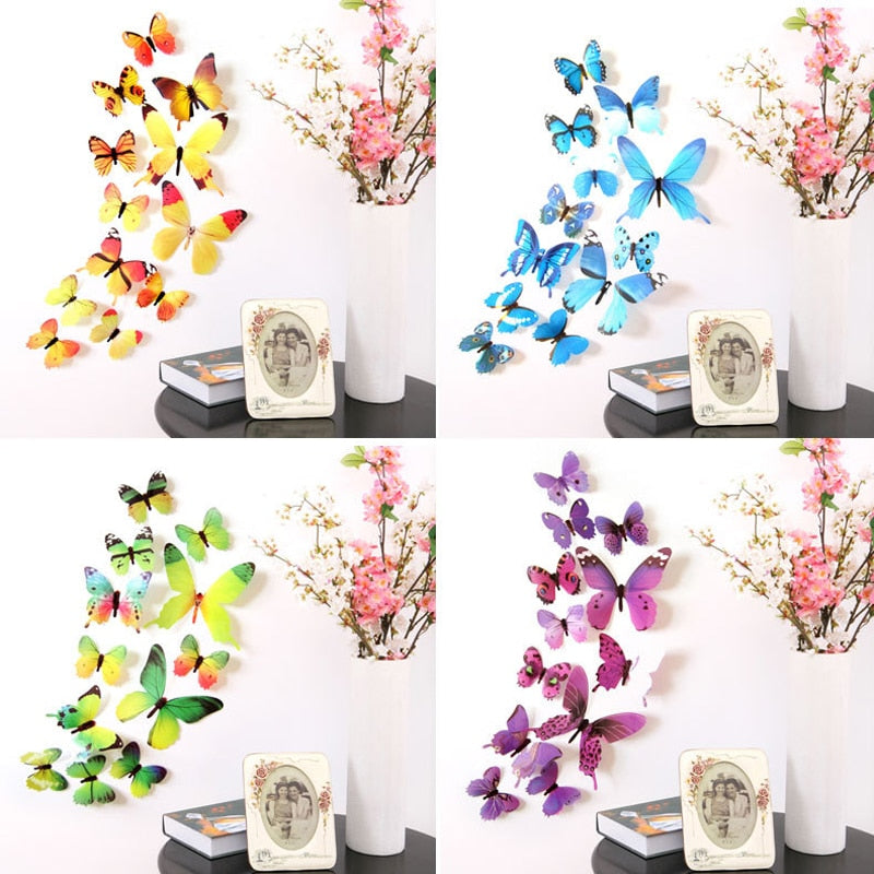 3D Butterfly PVC Wallpaper for living room